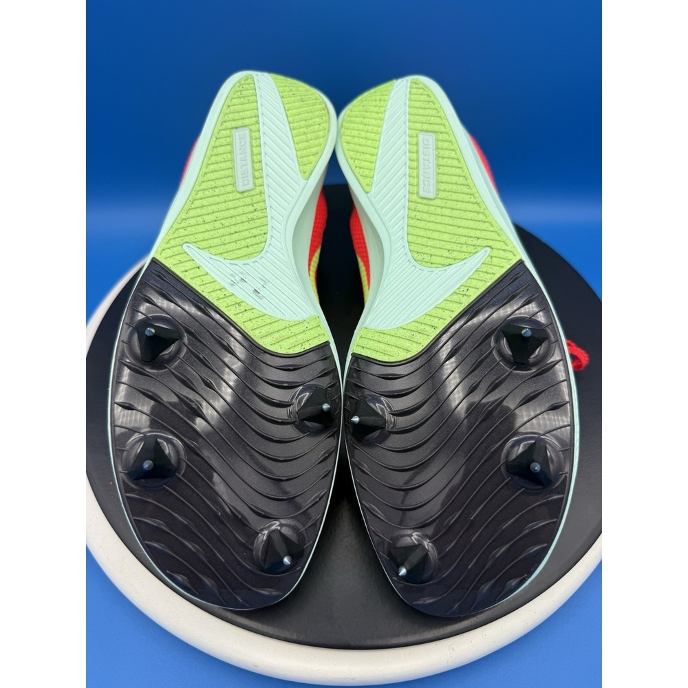 Nike Zoom Rival Distance Mens Sz 10.5 Crimson Barely Volt Track Shoes FZ9653-600 - Picture 9 of 10